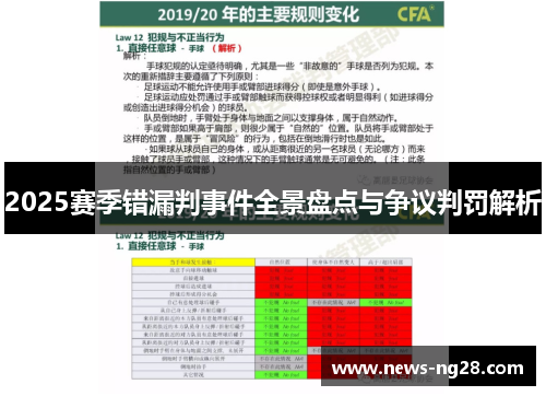2025赛季错漏判事件全景盘点与争议判罚解析